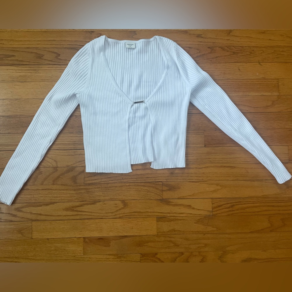 White cardigan